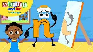 Learn Letter N! | The Alphabet with Akili | Cartoons for Preschoolers