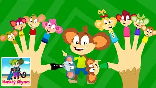 Ten Little Fingers | Finger Family | Nursery Rhymes for Babies | Kids Songs with Monkey Rhymes