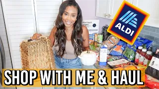 FALL ALDI SHOP WITH ME | HUGE GROCERY HAUL AND FALL HOME HAUL | HOW TO GROCERY SHOP ON A BUDGET