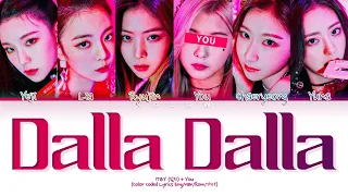 [Karaoke] ITZY (있지) "DALLA DALLA" (Color Coded Eng/Han/Rom/가사) (6 Members)