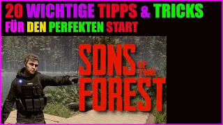 Sons of the Forest Tipps & Tricks Guide🔥 Beginner, Inventory Weapons, deutsch Anfänger Tips