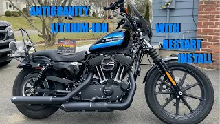 ANTIGRAVITY LITHIUM ION RESTART BATTERY INSTALL HARLEY DAVIDSON IRON1200 SPORTSTER