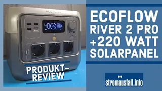 EcoFlow River 2 Pro + bifaziales 220-W-Solarpanel | Notstrom-Kombi im Test