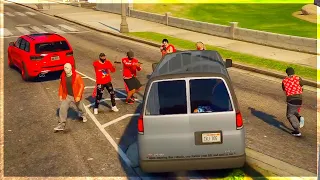 I Got Revenge On The Bloods and Crip Gangs on GTA 5 RP (3 Gangs vs Billy Anderson)