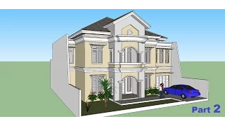 Sketchup Tutorial House Building Part 2