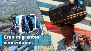 Mueren 18 migrantes en volcadura en la autopista Oaxaca-Cuacnopalan