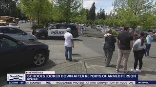 Schools locked down after reports of armed person | FOX 13 Seattle