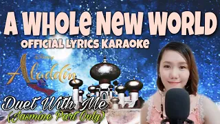 A WHOLE NEW WORLD | ALLADIN | JASMINE PART ( FEMALE PART ONLY ) LYRICS