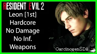 Resident Evil 2 REmake (PC) No Damage - Leon 1st (Leon A) Hardcore Mode