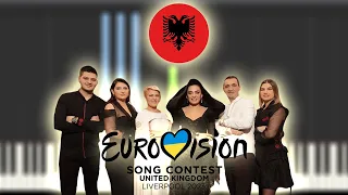 Albina & Familja Kelmendi - Duje | Albania 🇦🇱 | Eurovision 2023 | Instrumental Piano /Partitura/MIDI