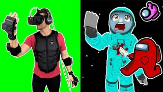 Full Body Trolling in VRChat Among Us! (Haptic Suit)