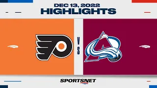 NHL Highlights | Flyers vs. Avalanche - December 13, 2022