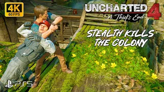 UNCHARTED 4 (A COLÔNIA MODO STEALTH) [4K UHD 60FPS] Gameplay PS5 #unchartedgameplay #uncharted4 #PS5