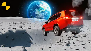 Cars vs Moon Crater 😱 BeamNG.Drive