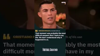 💔 Ronaldo opens up about LOSS of his Son