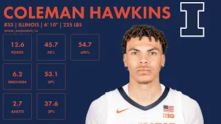 Coleman Hawkins - Illinois - 2023-24 Transfer Portal Highlights