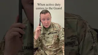 When active duty joins the Guard #college #nationalguard #funny #shorts #subscribe #military