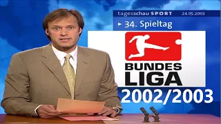 Bundesliga 2002/2003 - Highlights des 33. und 34. Spieltags (Tagesschau)