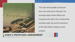 A look at Iowa's proposed amendment on the 2022 midterm ballot from the Iowa Firearms Coalition