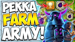 Easy Army For Trophies and Dark Elixir | Mass Pekka Farm Strategy works at TH11 in Clash of Clans