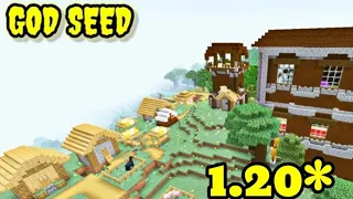 Minecraft best seed with village, mentioned and pillager outputs // best seed in Minecraft PE
