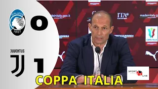 FINALE COPPA ITALIA, Allegri post partita ATALANTA - JUVENTUS 0 -1, sentite cosa dice il mister!