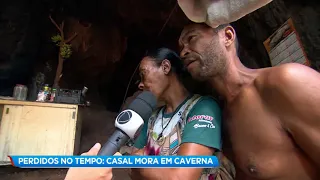 Casal vive em caverna às margens do rio Paraopeba há dois anos