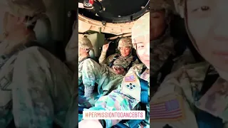 US Soldiers Reaction BTS permission to dance