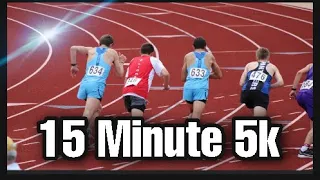 Attempting To Run A 15 Minute 5k **HUGE PR** (Race Footage)