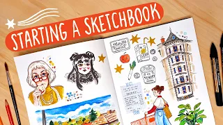 Tips on starting a new SKETCHBOOK ✦ let's draw together!