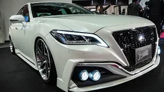 (4K)J-Unit TOYOTA CROWN RS VIPSTYLE Jユニット クラウンRS フルエアロ - OSAKA AUTO MESSE 2019