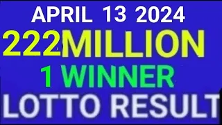 LOTTO RESULT TODAY APRIL 13 2024