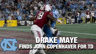 Drake Maye Finds John Copenhaver For UNC Touchdown