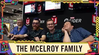 The McElroy family visits the Marvel booth at SDCC 2019!