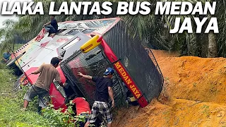 Nyaris Semua Di Tabrak Truk Rem Blong Saat Evakuasi KECELAKAAN BUS MEDAN JAYA  Dekat Bukit kodok.