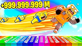 УЛЕТЕТЬ НА 999.999.999 МЕТРОВ! ЧЕЛЛЕНДЖ РОБЛОКС НУБ И ПРО ВИДЕО ROBLOX Fly Race