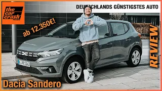 Dacia Sandero (2023) Wie gut ist Deutschlands günstigstes Auto ab 12.350€?! Fahrbericht | Test | POV