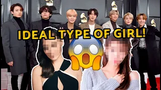 BTS members talk about their 𝗶𝗱𝗲𝗮𝗹 𝘁𝘆𝗽𝗲 𝗼𝗳 𝗴𝗶𝗿𝗹 😱🤔 BTS ideal type of girl 𝟮𝟬𝟮𝟮