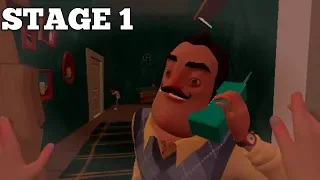 HELLO NEIGHBOR HIDE & SEEK STAGE 1 LOWEST GRAPHICS WALKTHROUGH