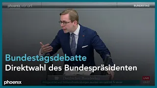 Bundestagsdebatte zur Direktwahl des Bundespräsidenten am 28.01.22