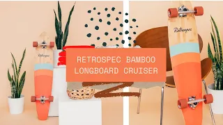 retrospec zed bamboo longboard skateboard complete cruiser | longboard for cruising