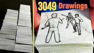 My BIGGEST Flipbook EVER - Awesome Battle - With SOUND FX