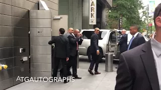 President Barack Obama Signing Autographs in New York City 2017