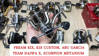 Máy Câu Nhật : Fream Kix, Kix custom, Abu garcia, Team Daiwa X, Scorpion metanium - video 144