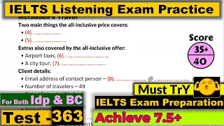 IELTS Listening Practice Test 2023 with Answers [Real Exam - 363 ]