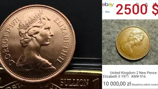 Price shock New Pence 1971 vs New Pence 1983 if you find this coin will you be rich? coin az