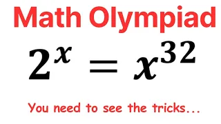 An intriguing solution to an Olympiad exponential equation problem