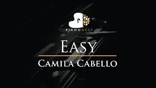 Camila Cabello - Easy - Piano Karaoke Instrumental Cover with Lyrics