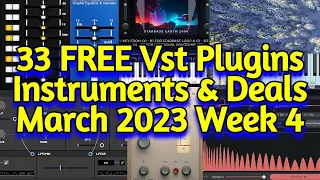 33 Best New FREE VST Plugins, Vst Instruments, Sample Packs & Plugin Deals - MARCH 2023 Week 4