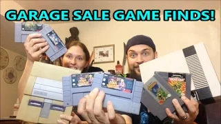 GARAGE SALE GAME FINDS! NES & SNES PICKUPS! | Scottsquatch